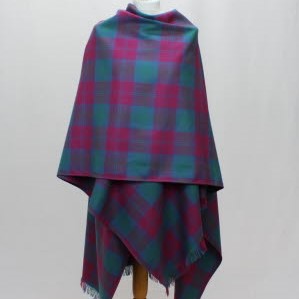 Serape, Lightweight Wool Twill, Lindsay Tartan